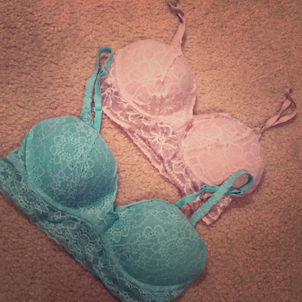 Victoria Secret PINK lace bralettes